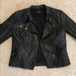 Topshop Leather Moto Jacket